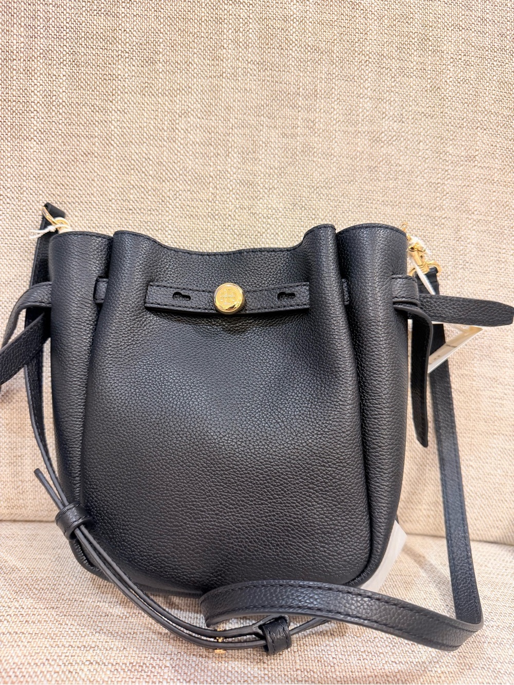 Tory Burch Small Leather Romy Crossbody BLACK, BRAND NEW